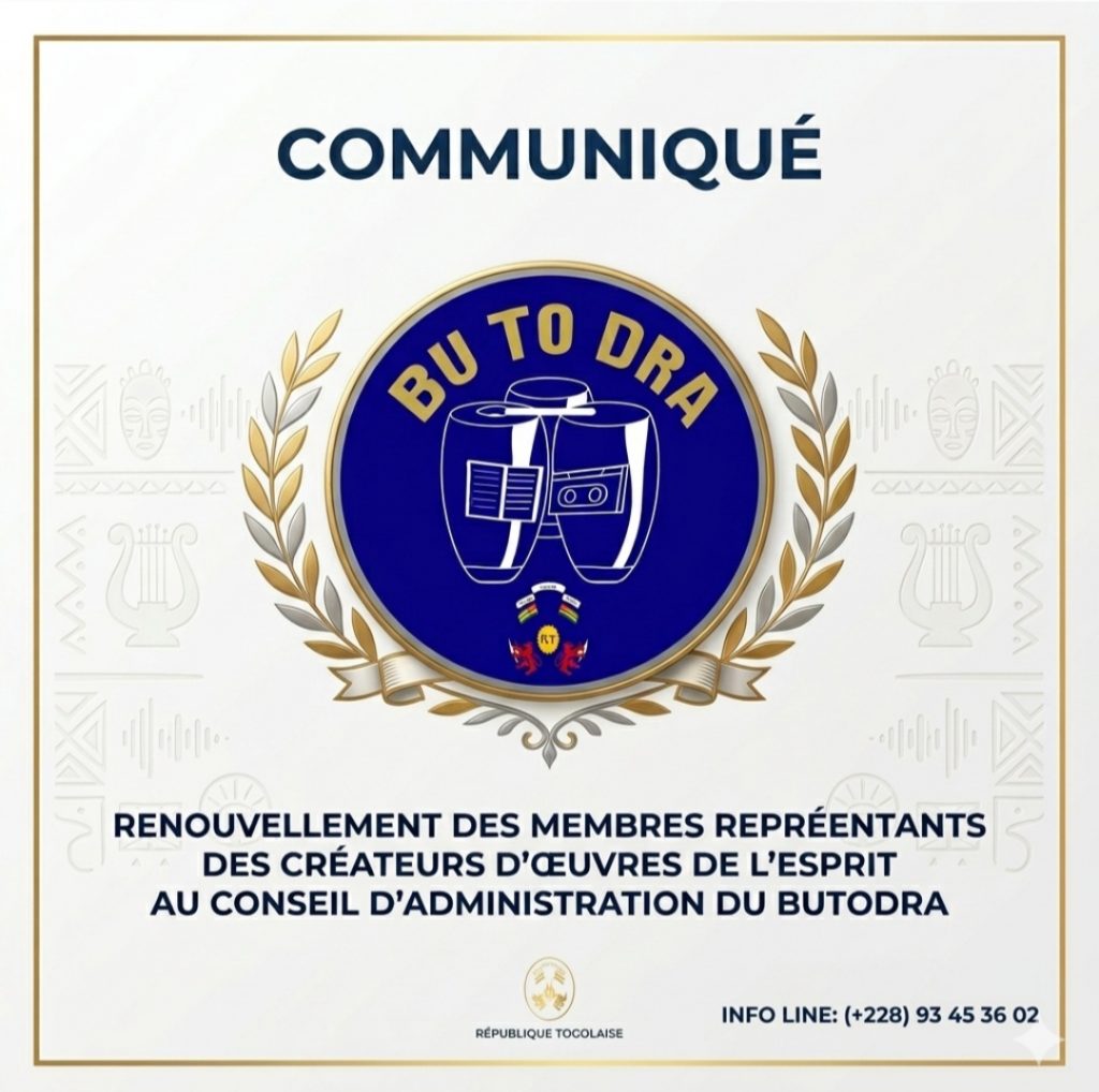 Renouvellement des representatnts des créateurs d'oeuvres de l'Esprit au conseil d'Administration du BUTODRA